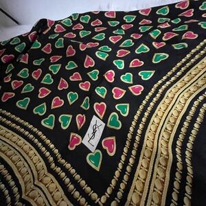 Yves Saint Laurent Silk Scarf.